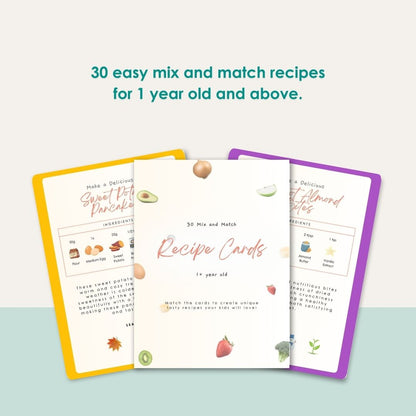 Kids Meal Prep Cards – Recipes for 1+ Year Old