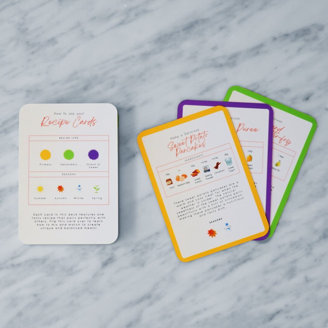 Kids Meal Prep Cards – Recipes for 1+ Year Old