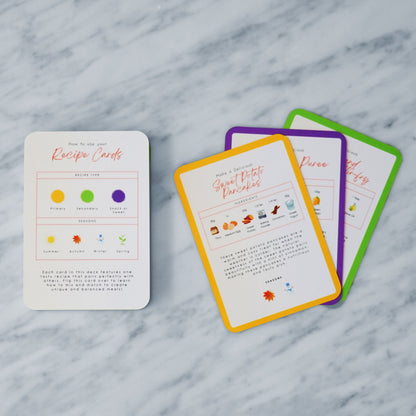 Kids Meal Prep Cards – Recipes for 1+ Year Old